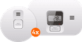 ELRO Blue Line CBFS36 Smoke Detector 4-pack + Carbon Monoxide Detector Main Image
