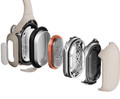 Shokz OpenRun Pro Creme produkt in gebrauch