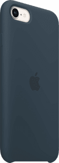 Apple iPhone SE 2022 / SE 2020 / 8 / 7 Silicone Back Cover Abyss-blauw voorkant