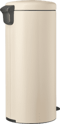 Brabantia NewIcon Poubelle à Pédale 30 Litres Soft Beige arrière
