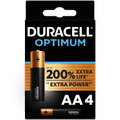 Duracell Alkaline Optimum AA-batterijen 4 stuks Main Image