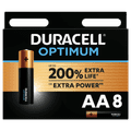 Duracell Alkaline Optimum AA-batterijen 8 stuks Main Image