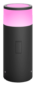 Philips Hue Calla Pedestal Lamp White and Color Black Low Expansion Main Image