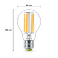 Philips LED Filament lamp - 4W - E27 - warm wit licht 2-pack visual leverancier