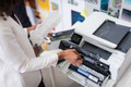 HP 85A Toner Cartridge Black product in use