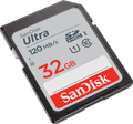 SanDisk SDHC Ultra 32GB 120MB/s front