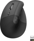 Logitech Lift Souris Ergonomique Verticale Gauchers Noir Main Image