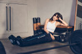 Therabody RecoveryAir JetBoots Medium product in use