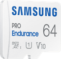 Samsung MicroSDXC PRO Endurance 64GB 30MB/s linkerkant