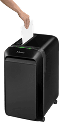 Fellowes Powershred LX221 Black product in use