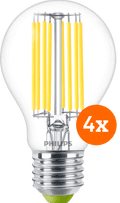 Philips LED Filament Light - 4W - E27 - Warm White Light 4-pack Main Image