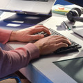 Logitech MX Mechanical Mini Wireless Keyboard AZERTY + Logitech MX Master 3S product in use
