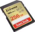 SanDisk SDXC Extreme 256GB 130MB/s voorkant