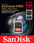 SanDisk SDXC Extreme Pro 128GB 90MB/s packaging
