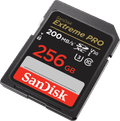 SanDisk SDXC Extreme Pro 256GB 140MB/s front