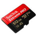 SanDisk MicroSDXC Extreme Pro 512GB 140MB/s voorkant