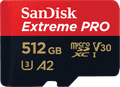 SanDisk MicroSDXC Extreme Pro 512GB 140MB/s voorkant