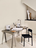 KEF LSX II Creme product in gebruik