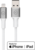 BlueBuilt USB-A to Lightning Cable 3m Nylon White Main Image