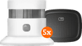 KlikAanKlikUit Rookmelder ZSDR-850 (3 jaar) 5-Pack + Smart Bridge Main Image