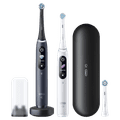 Oral-B iO Series 8 Black and White Duo Pack with Extra Brush Attachment Main Image