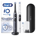 Oral-B iO Series 8 Black and White Duo Pack with Extra Brush Attachment null