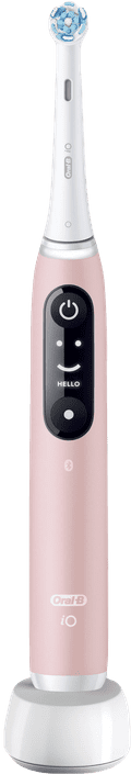 Oral-B iO Series 6N Light Pink + Extra iO Gentle Care Brush Attachment front