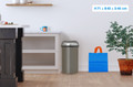 Brabantia Touch Bin 60 Liter Platinum visual Coolblue 1