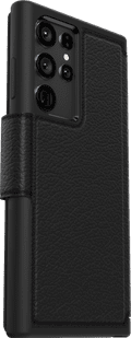 Otterbox Strada Samsung Galaxy S22 Ultra Book Case Leder Schwarz rechte seite