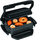 Tefal OptiGrill+ GC7148 + Snacking & Baking accessoire product in gebruik