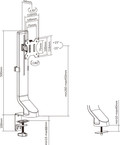 ACT AC8321 Monitorarm 1 Scherm null