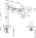 ACT AC8335 Monitorarm 1 Scherm null