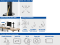 ACT AC8325 Monitor Arm Desk Mount 1 Screen null