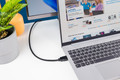 BlueBuilt HDMI to VGA Converter product in use