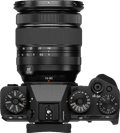 Fujifilm X-T5 Zwart + XF 16-80mm f/4 bovenkant