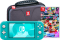 Nintendo Switch Lite Turquoise + Mario Kart 8 Deluxe + Bigben Beschermtas Main Image