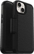 Otterbox Strada Apple iPhone 14 Book Case Cuir Noir détail