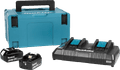 Makita LXT 18V 5,0 Ah accu (2x) + snellader + Mbox Main Image