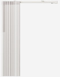 MotionBlinds Gordijnmotor en -rails (475 cm) product in gebruik