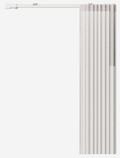 MotionBlinds Gordijnmotor en -rails (475 cm) product in gebruik