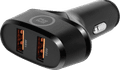 ACT Telefoonhouder Auto Luchtrooster/Dashboard met Draadloos Opladen + Oplader 18W null