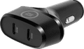 BlueBuilt Power Delivery Car Charger with 2 USB-C Ports 45W Black front