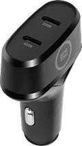 BlueBuilt Power Delivery Car Charger with 2 USB-C Ports 45W Black top