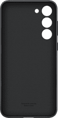 Samsung Galaxy S23 Plus Back Cover Leer Zwart null