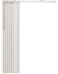 MotionBlinds Gordijnmotor en -rails (360 cm) product in gebruik