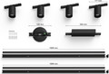 Philips Hue Perifo Rail Lighting Ceiling - 4 Spot Lights - White and Color - Black detail