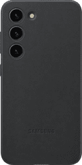 Samsung Galaxy S23 Backcover Leder Schwarz Main Image