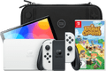 Nintendo Switch OLED Weiß + Animal Crossing New Horizons + Bluebuilt Travel Case Main Image