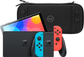 Nintendo Switch OLED Blauw/Rood + BlueBuilt Beschermhoes Main Image