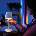 Philips Hue Go Table Lamp - White and Color - White product in use